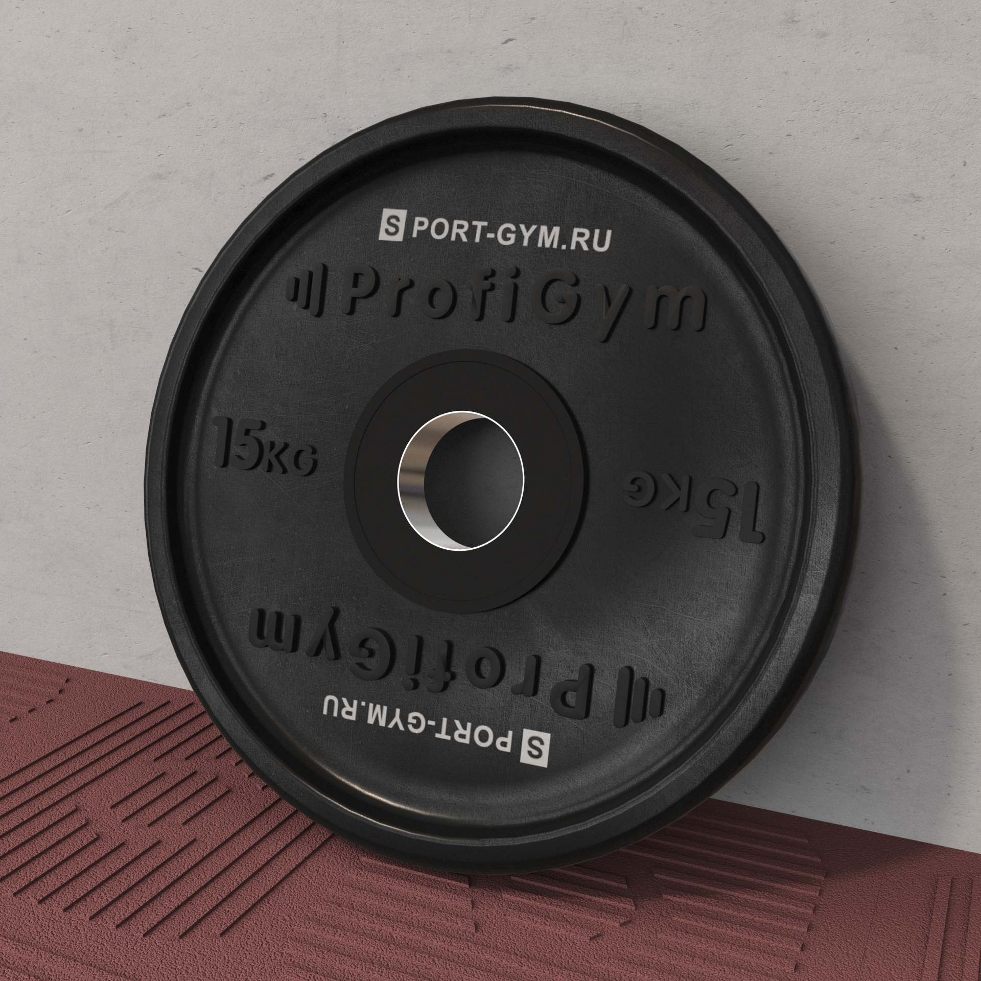 Черный олимпийский диск Profigym 15 кг