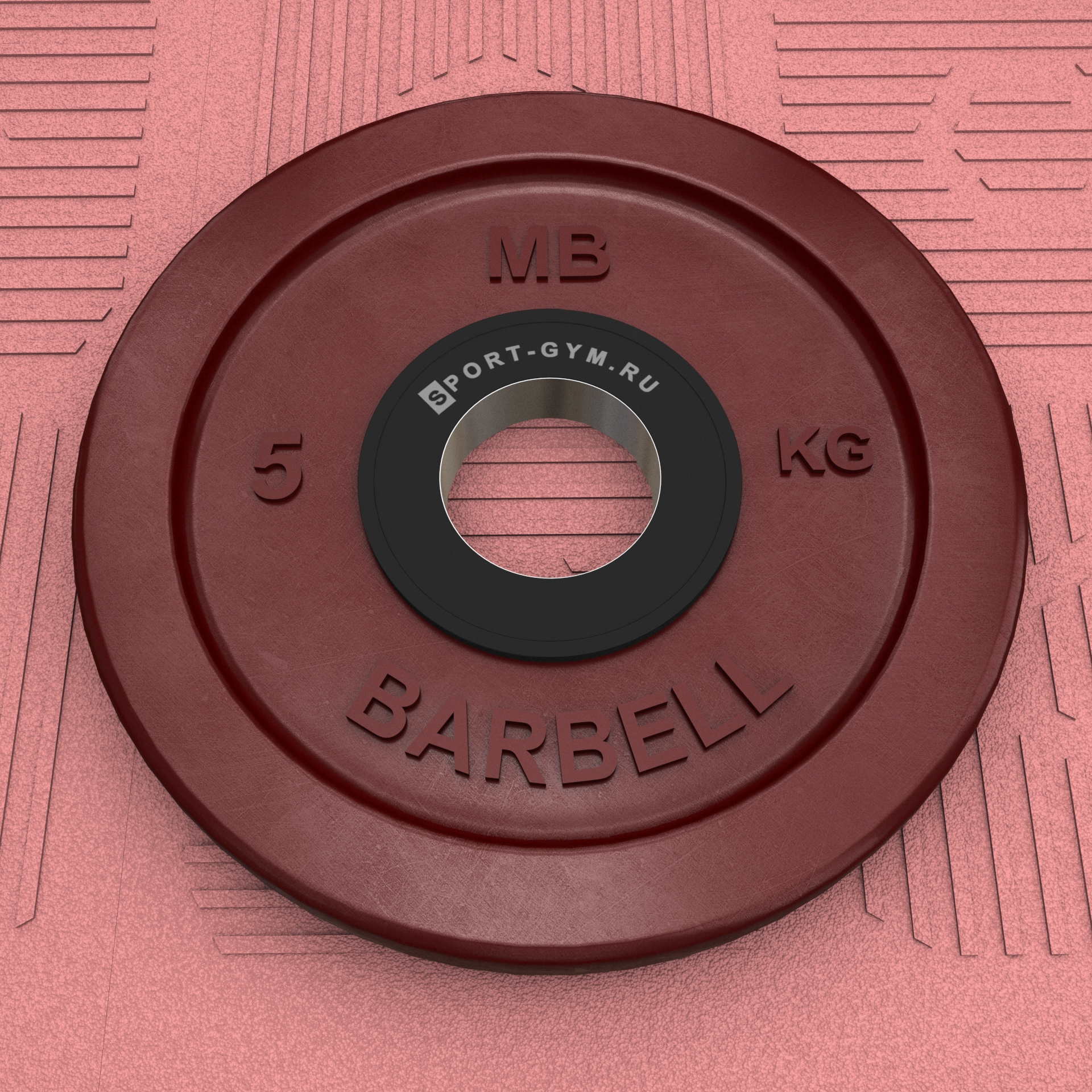 Красный олимпийский диск 5 кг MB Barbell &Oslash; 51 мм