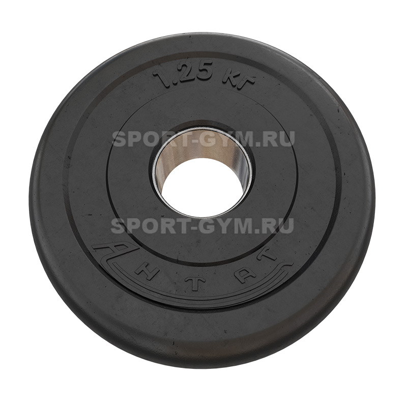 Черный тренировочный диск 1,25 кг Антат