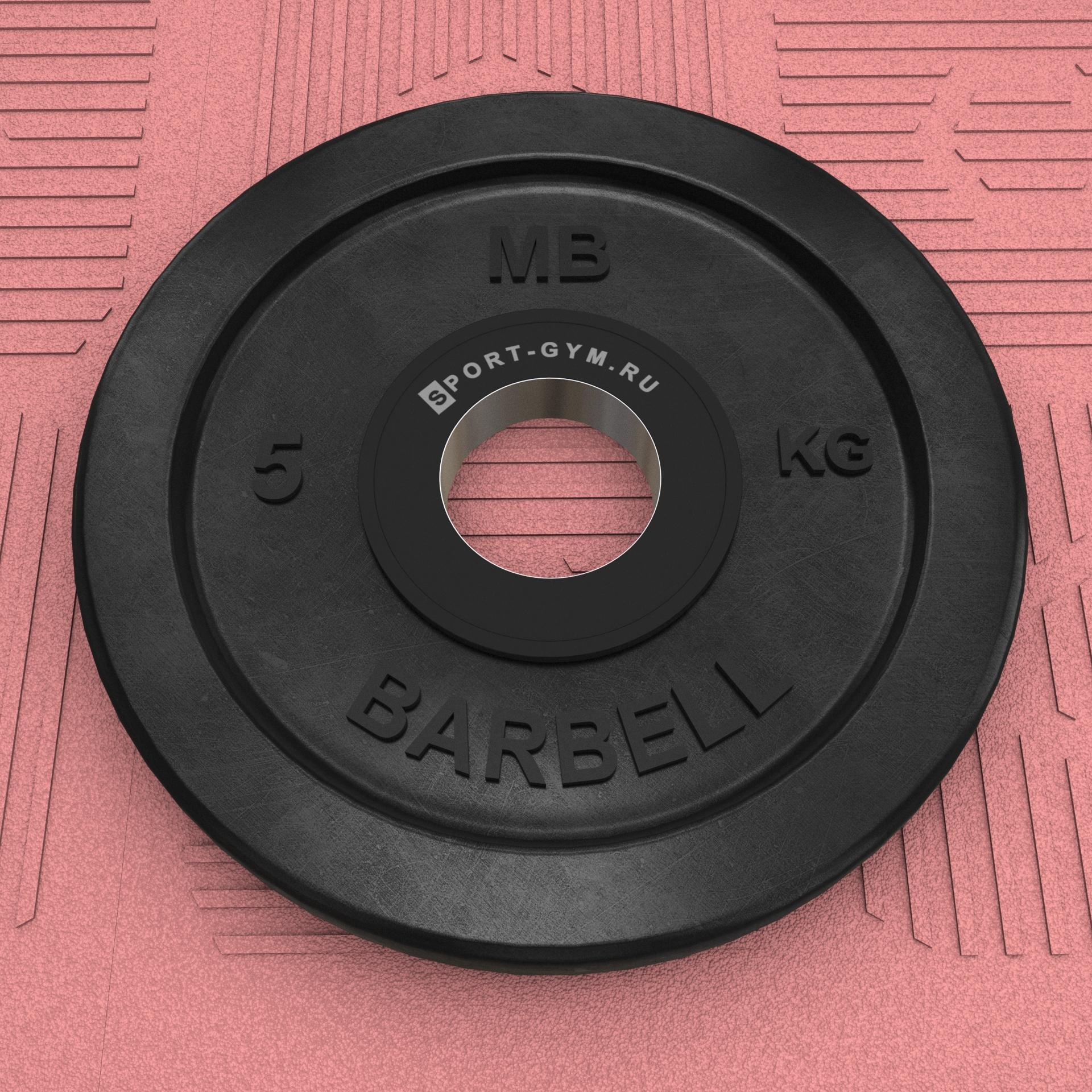 Черный олимпийский диск 5 кг MB Barbell &Oslash; 51 мм
