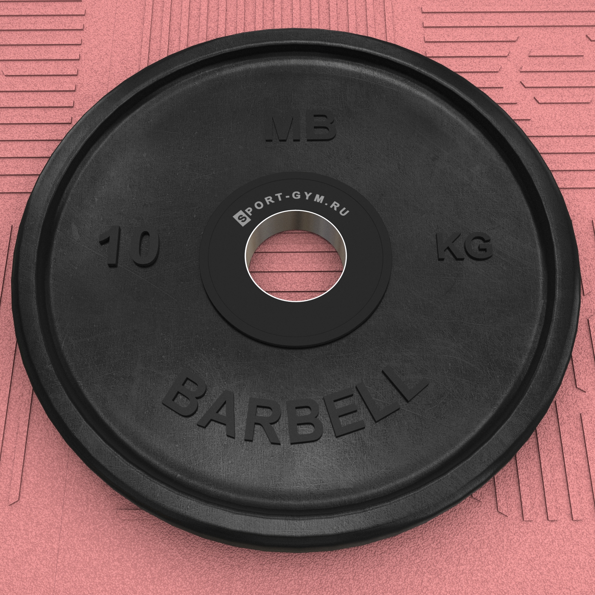 Черный олимпийский диск 10 кг MB Barbell &Oslash; 51 мм