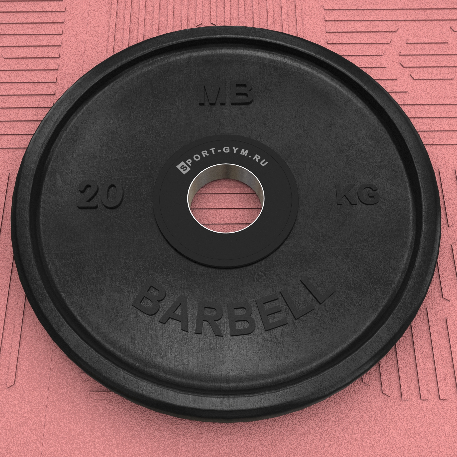 Черный олимпийский диск 20 кг MB Barbell &Oslash; 51 мм