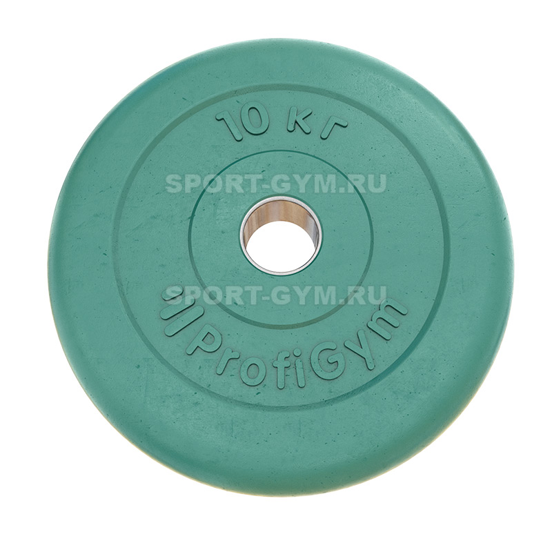 Цветной диск Profigym тренировочный 10 кг