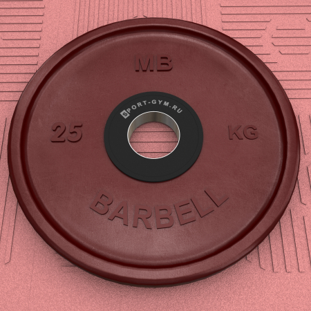 Красный олимпийский диск 25 кг MB Barbell Ø 51 мм