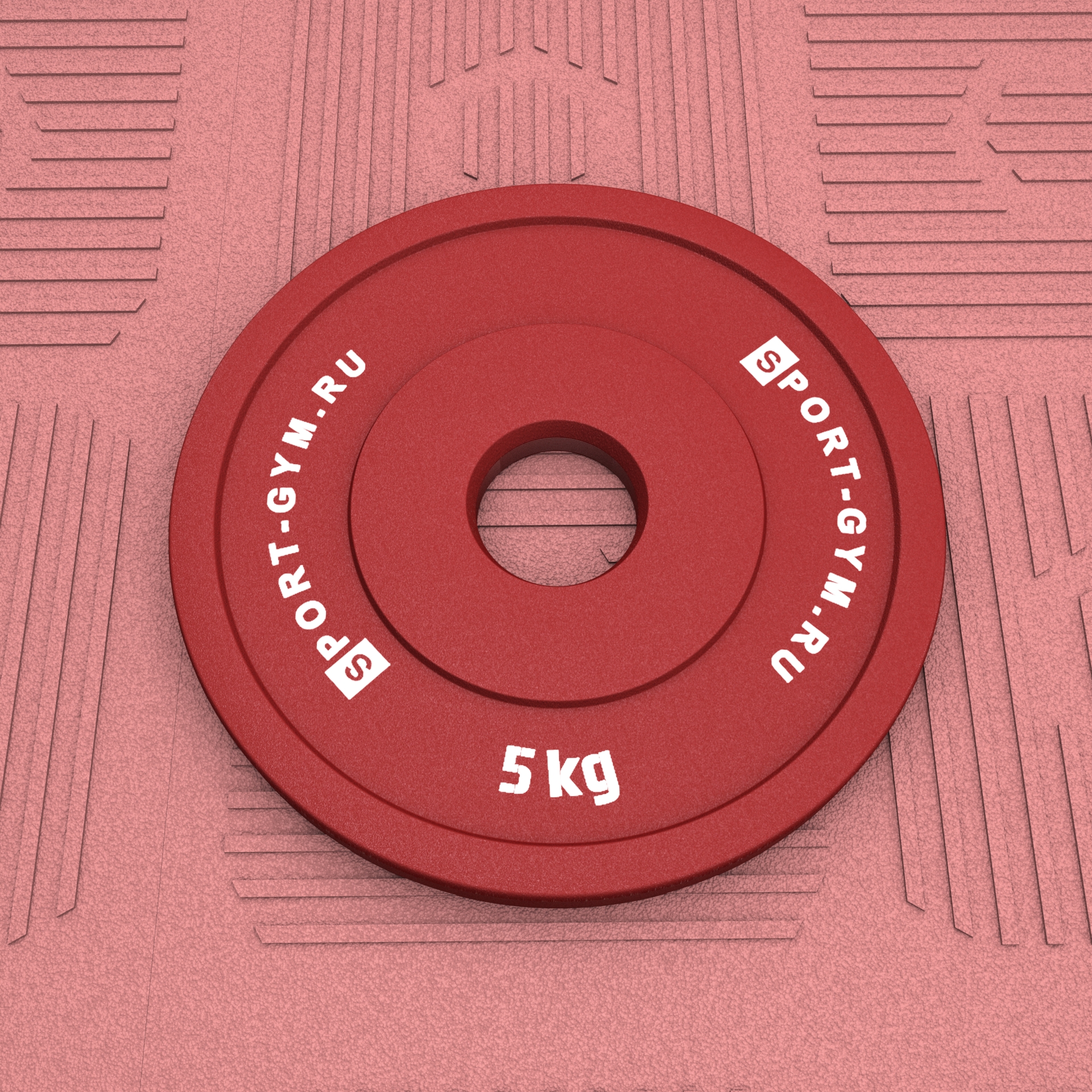 Стальной диск для пауэрлифтинга 5 кг &Oslash; 51 мм