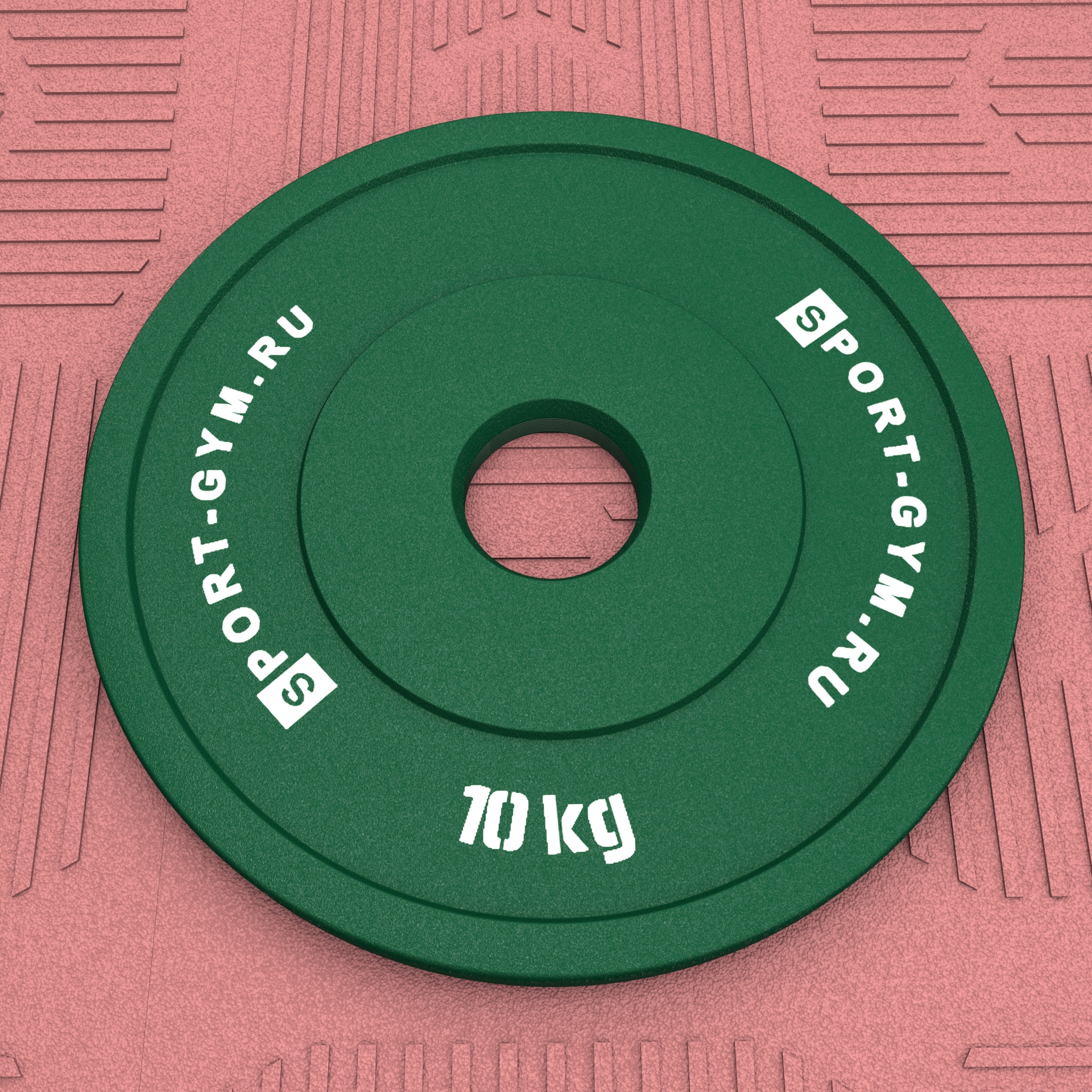 Стальной диск для пауэрлифтинга 10 кг &Oslash; 51 мм