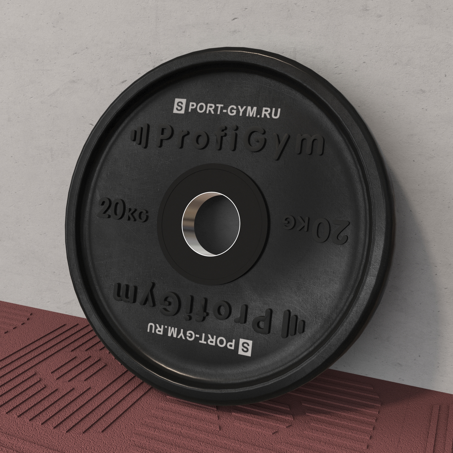 Черный олимпийский диск Profigym 20 кг