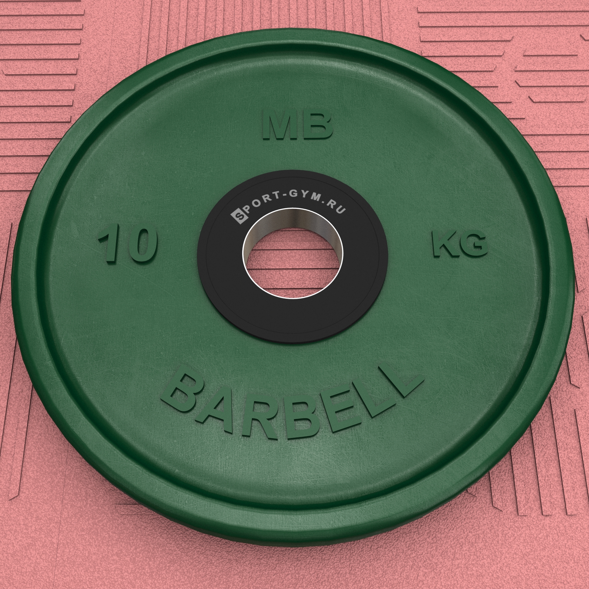 Зеленый олимпийский диск 10 кг MB Barbell &Oslash; 51 мм