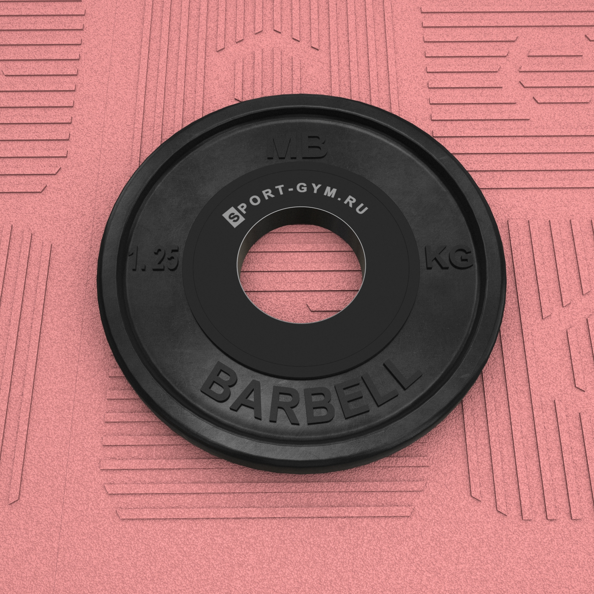 Черный олимпийский диск 1,25 кг MB Barbell &Oslash; 51 мм