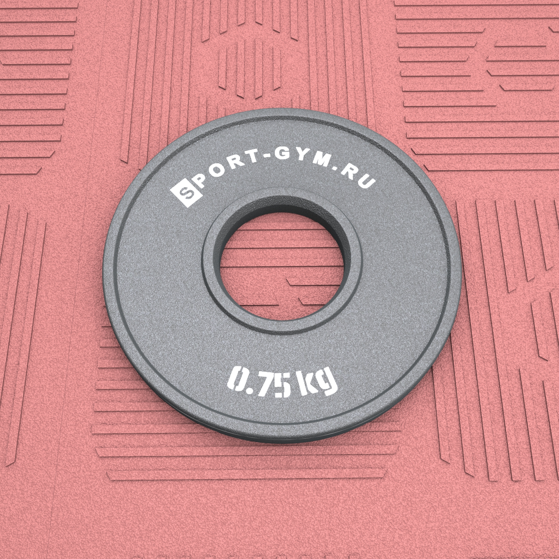 Стальной диск для пауэрлифтинга 0,75 кг &Oslash; 51 мм