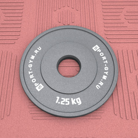 Стальной диск для пауэрлифтинга 1,25 кг Ø 51 мм