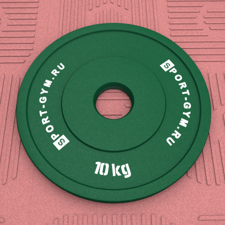 Стальной диск для пауэрлифтинга 10 кг Ø 51 мм