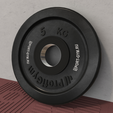 Черный олимпийский диск Profigym 5 кг
