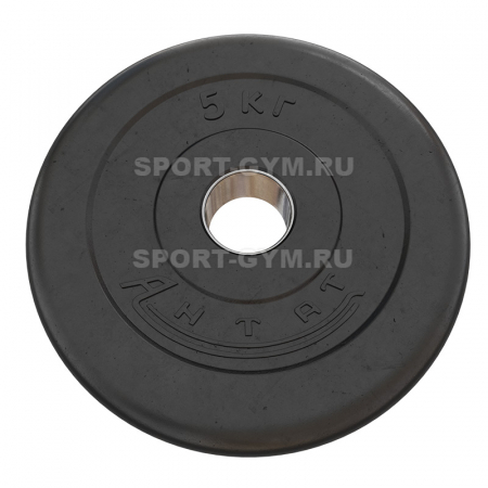 Черный тренировочный диск 5 кг Антат