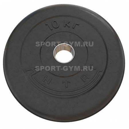 Черный тренировочный диск 10 кг Антат