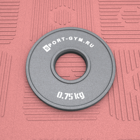 Стальной диск для пауэрлифтинга 0,75 кг Ø 51 мм