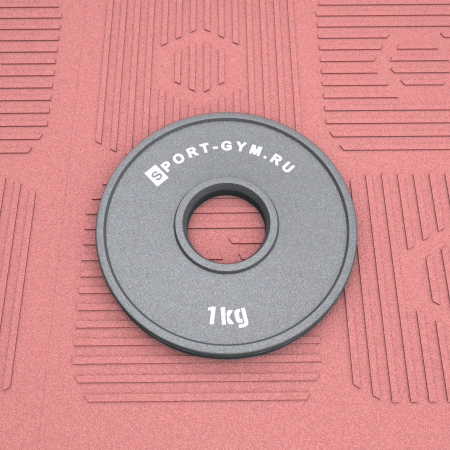 Стальной диск для пауэрлифтинга 1 кг Ø 51 мм