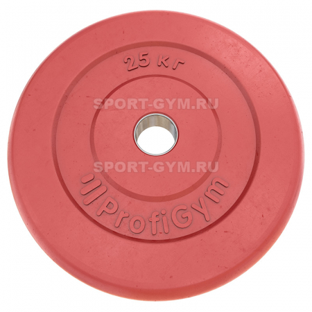 Цветной диск Profigym тренировочный 25 кг